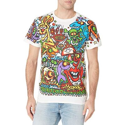 Liquid Blue Joey Mars Zidzoii grafisk konst t-shirt topp Liquid Blue Joey Mars Zidzoii grafisk konst t-shirt topp