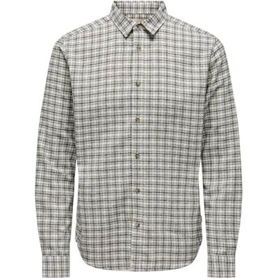 Only & Sons Onsgudmund Ls Checked Shirt Noos, Häger, S Only & Sons Onsgudmund Ls Checked Shirt Noos, Häger, S