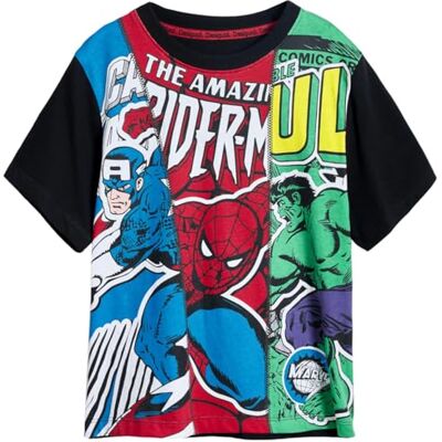 Desigual TS_Marvel T-shirt för pojkar, svart, 10 años Desigual TS_Marvel T-shirt för pojkar, svart, 10 años