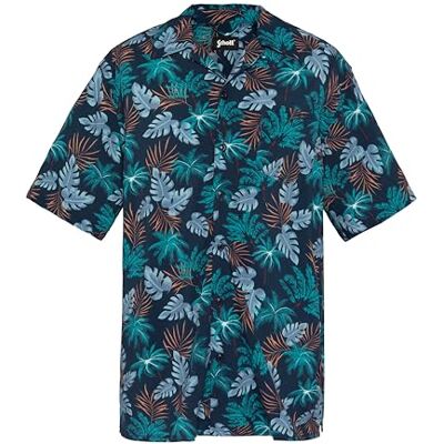 Schott NYC Vintage Hawaii-tryck skjorta Schott, SHCAPRI, Material: Polyester, M Schott NYC Vintage Hawaii-tryck skjorta Schott, SHCAPRI, Material: Polyester, M