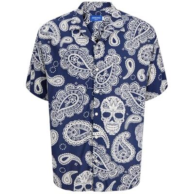 JACK & JONES Jordiego Resort Shirt Ss SMU, Ocean Cavern, M JACK & JONES Jordiego Resort Shirt Ss SMU, Ocean Cavern, M