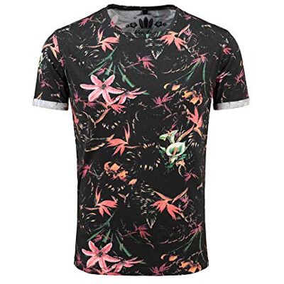 KEY LARGO T-shirt för män Mt Jungles, Svart (1100), XXL KEY LARGO T-shirt för män Mt Jungles, Svart (1100), XXL