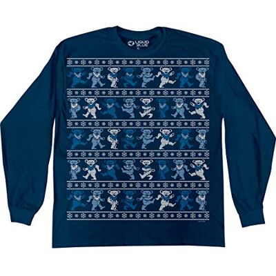 Liquid Blue Flytande blå Grateful Dead Dancin' Bear Xmass tröja Ls T-skjorta Liquid Blue Flytande blå Grateful Dead Dancin' Bear Xmass tröja Ls T-skjorta