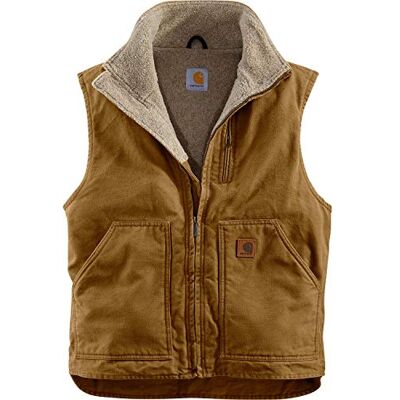 Carhartt . V33.211.S005 Sandsten hack halsväst, brun, medium Carhartt . V33.211.S005 Sandsten hack halsväst, brun, medium