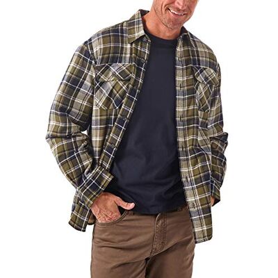 Wrangler Authentics Skjortjacka herr, långärmad, sherpafodrad flanellskjorta, XXL Wrangler Authentics Skjortjacka herr, långärmad, sherpafodrad flanellskjorta, XXL