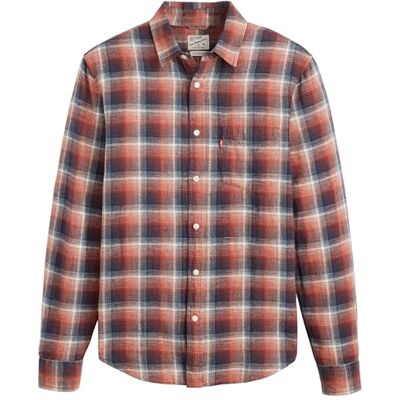 Levi's 85746-0179 herrtoppar, Nolan Plaid Dress Bl, XL Levi's 85746-0179 herrtoppar, Nolan Plaid Dress Bl, XL