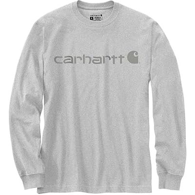Carhartt avslappnad passform, tung långärmad logotyp, grafisk t-shirt Carhartt avslappnad passform, tung långärmad logotyp, grafisk t-shirt