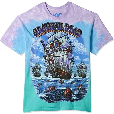 Liquid Blue Flytande blå t-shirt för män Liquid Blue Flytande blå t-shirt för män