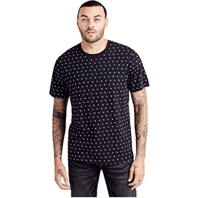 True Religion T-shirt för män över hela monogram True Religion T-shirt för män över hela monogram