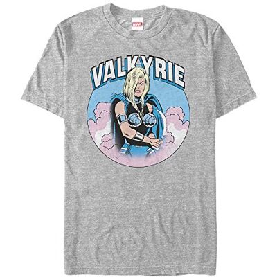 Marvel Unisex Other-Valkyrie Clouds Organic Short Sleeve T-shirt, Melange Grey, XL, Melange grå, XL Marvel Unisex Other-Valkyrie Clouds Organic Short Sleeve T-shirt, Melange Grey, XL, Melange grå, XL