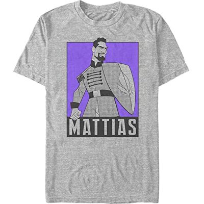 Disney Unisex Frozen 2-Mattias Hero Pose Organic Short Sleeve t-shirt, Melange Grey, XL, Melange grå, XL Disney Unisex Frozen 2-Mattias Hero Pose Organic Short Sleeve t-shirt, Melange Grey, XL, Melange grå, XL
