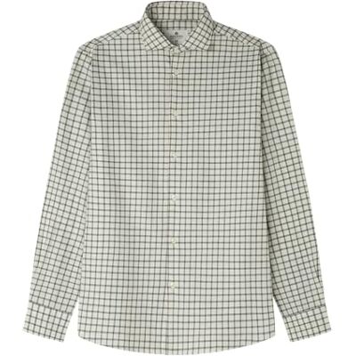 Springfield Daily Vichy Checks Shirt, vit, S för män Springfield Daily Vichy Checks Shirt, vit, S för män