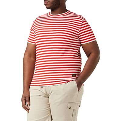 Kings of Indigo herr Darius T-shirt, Röd (rosa röd rand 7904), S Kings of Indigo herr Darius T-shirt, Röd (rosa röd rand 7904), S