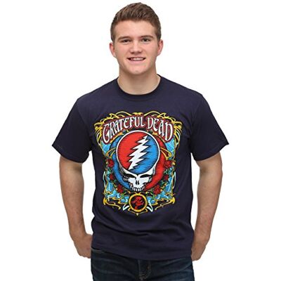 Liquid Blue Flytande blå herr Grateful Dead Steal Your Roses kortärmad t-shirt Liquid Blue Flytande blå herr Grateful Dead Steal Your Roses kortärmad t-shirt
