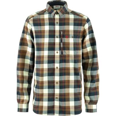 Fjällräven Fjällglim-skjorta för män, trä, brun/kritvit, M, Träbrun/kritvit, M Fjällräven Fjällglim-skjorta för män, trä, brun/kritvit, M, Träbrun/kritvit, M