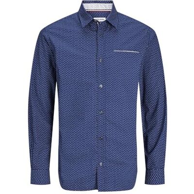 JACK & JONES JJEREMY Detaljtröja LS NOOS, medeltida blå, XS JACK & JONES JJEREMY Detaljtröja LS NOOS, medeltida blå, XS