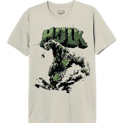 Marvel MEHULKCTS080 T-shirt, naturlig, XS herr, Naturlig, XS Marvel MEHULKCTS080 T-shirt, naturlig, XS herr, Naturlig, XS