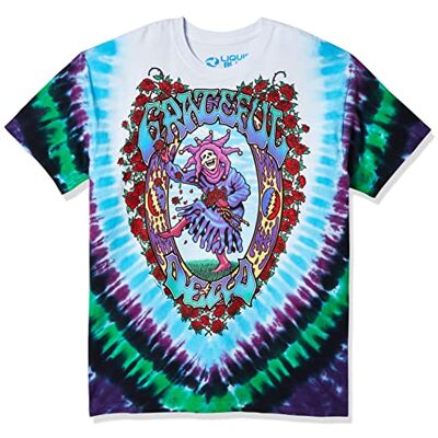 Liquid Blue Grateful Dead Seasons of The Dead Tie Dye T-shirt för män, mång, XL Liquid Blue Grateful Dead Seasons of The Dead Tie Dye T-shirt för män, mång, XL