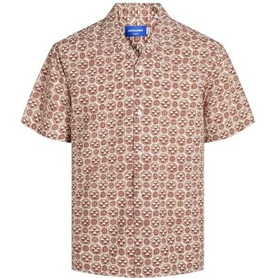 JACK & JONES JORLUKE Seersucker Resort Shirt SS LN, Lönnsyrap, M JACK & JONES JORLUKE Seersucker Resort Shirt SS LN, Lönnsyrap, M