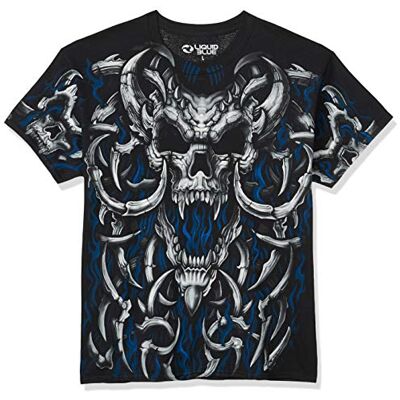 Liquid Blue Unisex vuxen T-shirt, svart, L Liquid Blue Unisex vuxen T-shirt, svart, L