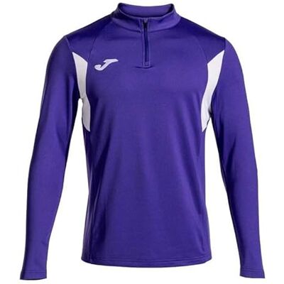 Joma Sweatshirt för män – Winner III – halv dragkedja, Violett och vit, XXL Joma Sweatshirt för män – Winner III – halv dragkedja, Violett och vit, XXL