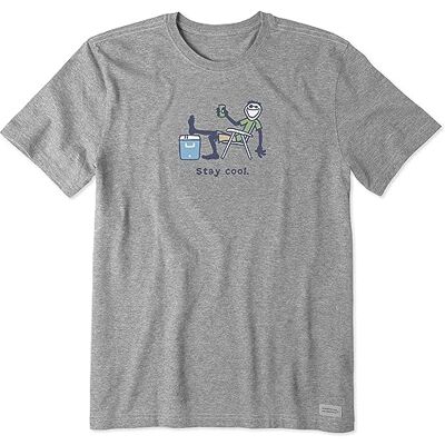 Life Is Good Men's Stay Cool Jake Crusher T-tröja, kortärmad bomull grafiska t-shirts, Stay Cool Jake (paket med 1) Life Is Good Men's Stay Cool Jake Crusher T-tröja, kortärmad bomull grafiska t-shirts, Stay Cool Jake (paket med 1)