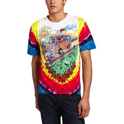 Liquid Blue Flytande blå herr tacksam Dead Summer Tour buss t-shirt Liquid Blue Flytande blå herr tacksam Dead Summer Tour buss t-shirt