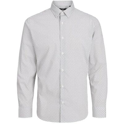 JACK & JONES Jprblaexpress minimal tryck skjorta L/S skjorta, Vit, S JACK & JONES Jprblaexpress minimal tryck skjorta L/S skjorta, Vit, S