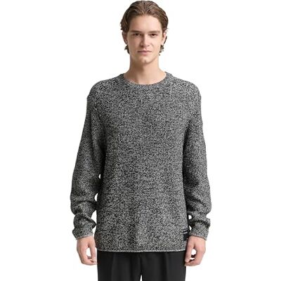 TOM TAILOR Denim herrtröja, 15967 – svart vit moulin, XXL TOM TAILOR Denim herrtröja, 15967 – svart vit moulin, XXL