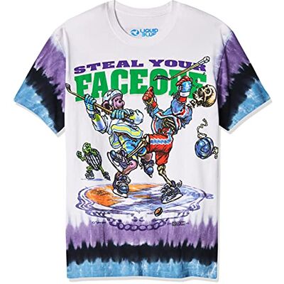 Liquid Blue Grateful Dead Steal Your Face Off T-shirt för män Liquid Blue Grateful Dead Steal Your Face Off T-shirt för män