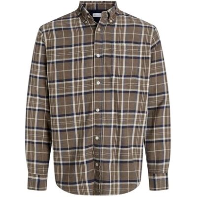 JACK & JONES Jjeclassic Flannel Check Shirt Ls Sn, Utter, XL JACK & JONES Jjeclassic Flannel Check Shirt Ls Sn, Utter, XL