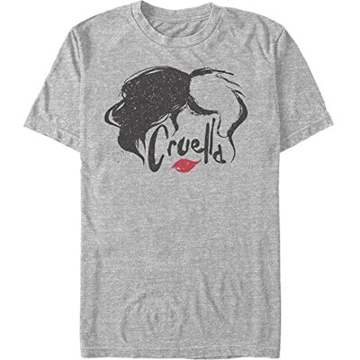 Disney Classics Unisex DNCA-Simply Cruella ekologisk kortärmad t-shirt, melange grå, L, Melange grå, L Disney Classics Unisex DNCA-Simply Cruella ekologisk kortärmad t-shirt, melange grå, L, Melange grå, L