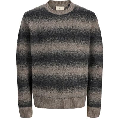 JACK & JONES Jprblutyler stickad randig crew neck, Krokodil, XL JACK & JONES Jprblutyler stickad randig crew neck, Krokodil, XL