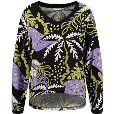 KEY LARGO KEYLARGO Aspen V-hals blus, Svart (1100), XL KEY LARGO KEYLARGO Aspen V-hals blus, Svart (1100), XL