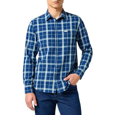 Wrangler herr 1 x t-shirt, indigogrön, M, Indigo grön, M Wrangler herr 1 x t-shirt, indigogrön, M, Indigo grön, M