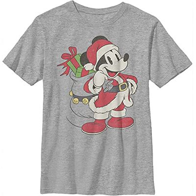 Disney Pojkar klassisk Musse endast jultomten Musse T-shirt, atletisk Heather, XS, Athletic Heather, XS Disney Pojkar klassisk Musse endast jultomten Musse T-shirt, atletisk Heather, XS, Athletic Heather, XS