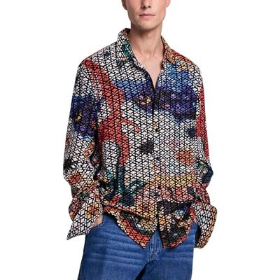 Desigual Herrskjorta blå L Desigual Herrskjorta blå L