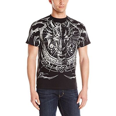 Liquid Blue Flytande blå t-shirt för män Liquid Blue Flytande blå t-shirt för män