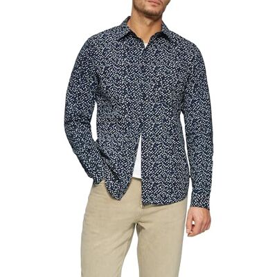 s.Oliver skjorta med minimal AOP, 59a1, L s.Oliver skjorta med minimal AOP, 59a1, L