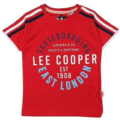 Lee Cooper T-shirt för pojkar, Färg: röd, 6 �r Lee Cooper T-shirt för pojkar, Färg: röd, 6 �r
