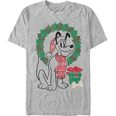 Disney Unisex Musse Classic Christmas Fairisle Pluto Organic kortärmad T-shirt, melange grå, XL, Melange grå, XL Disney Unisex Musse Classic Christmas Fairisle Pluto Organic kortärmad T-shirt, melange grå, XL, Melange grå, XL