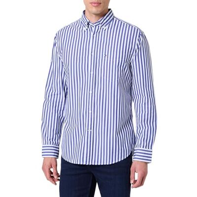Tommy Hilfiger herr L/S skjorta, Blå (kil blå/randig), L Tommy Hilfiger herr L/S skjorta, Blå (kil blå/randig), L