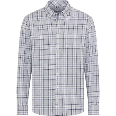 Brax Light Flanell Check skjorta för män, 05 elefant, S Brax Light Flanell Check skjorta för män, 05 elefant, S