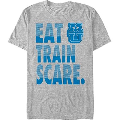Disney Pixar Unisex Monster's Inc-Scare Training ekologisk kortärmad t-shirt, melange grå, L, Melange grå, L Disney Pixar Unisex Monster's Inc-Scare Training ekologisk kortärmad t-shirt, melange grå, L, Melange grå, L