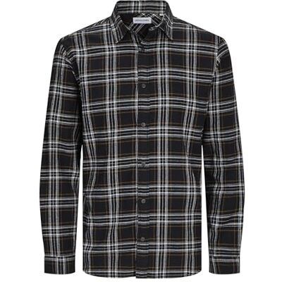 JACK & JONES Skjorta för män, slim fit, skjorta, svart, S JACK & JONES Skjorta för män, slim fit, skjorta, svart, S