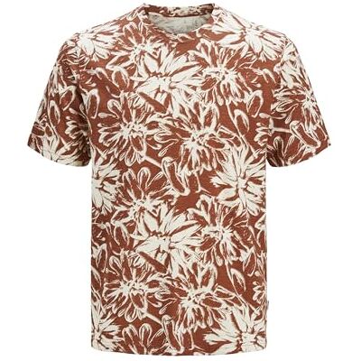 JACK & JONES Jorsplit Aop Tee Ss Crew Neck, Arabian krydda, M JACK & JONES Jorsplit Aop Tee Ss Crew Neck, Arabian krydda, M