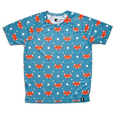 Hoopoe Running Apparel HOOPOE T-tröja Löpning Original Rolig Man, Kortärmad Gym #FoxBlue Storlek L Hoopoe Running Apparel HOOPOE T-tröja Löpning Original Rolig Man, Kortärmad Gym #FoxBlue Storlek L