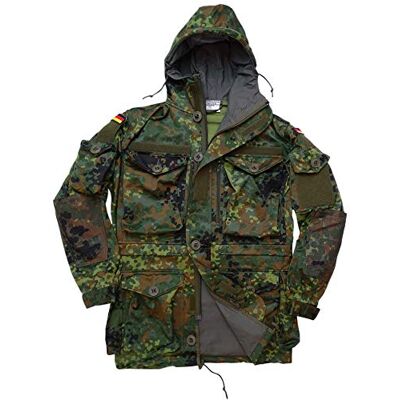 Leo Köhler BW Bundeswehr Parka KSK insatsjacka 5 färg fläckig kamouflage Leo Köhler BW Bundeswehr Parka KSK insatsjacka 5 färg fläckig kamouflage