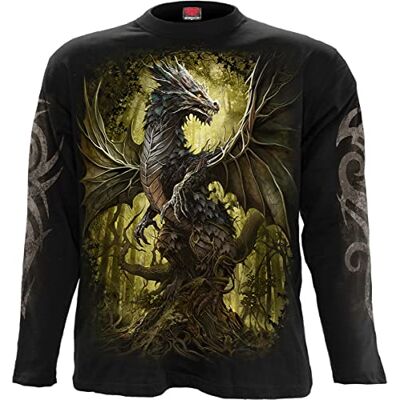 Spiral – ekdrake – långärmad t-shirt svart, Svart, M Spiral – ekdrake – långärmad t-shirt svart, Svart, M