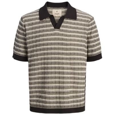 JACK & JONES herr Jprblujackson stickad struktur delad hals, regn trumma, S JACK & JONES herr Jprblujackson stickad struktur delad hals, regn trumma, S